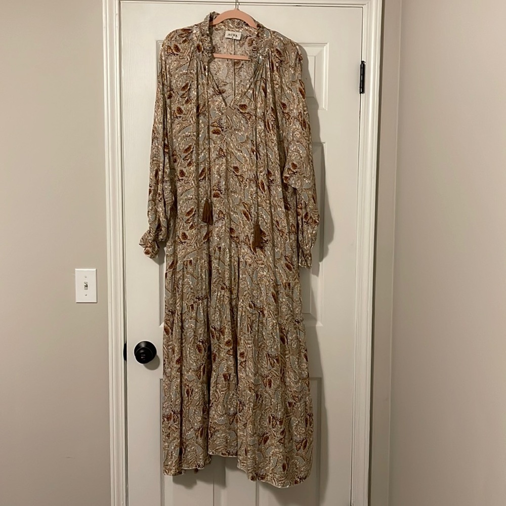 Paisley print maxi dress